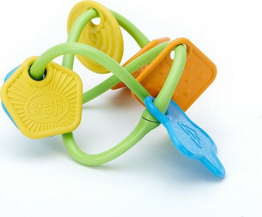 Green Toys Дрънкалка за дъвчене за никнене на зъби от пластмаса за 0 за електронен магазин в категорията "Гризалки и облекчение при изрязване на зъби"