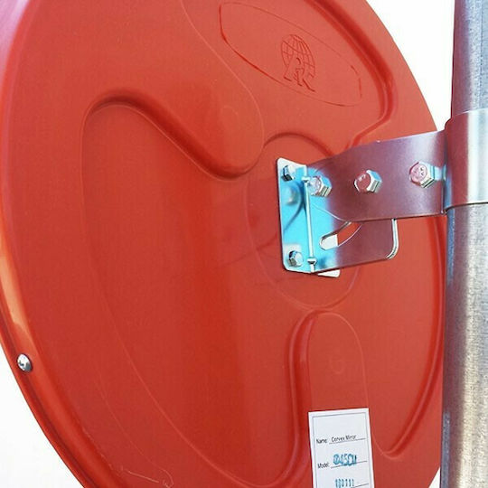 Doorado Traffic Mirror 45cm Made of Plastic in Red Colour