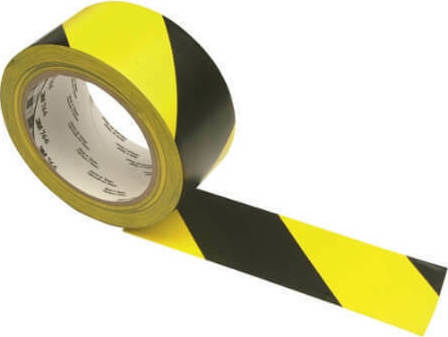 3M 766ia Adhesive Marking Tape Yellow/Black Plastic Width 5cm