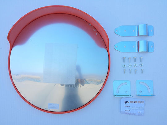Doorado Traffic Mirror 45cm Made of Plastic in Red Colour
