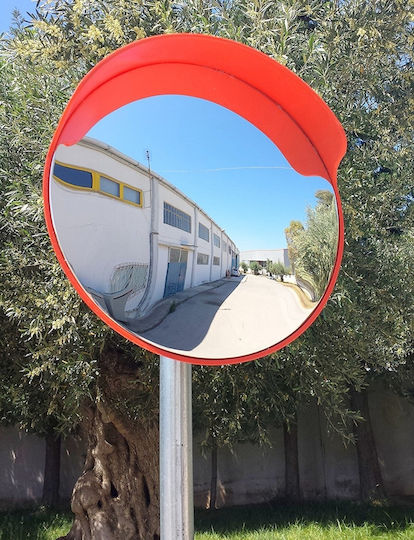Doorado Traffic Mirror 45cm Made of Plastic in Red Colour