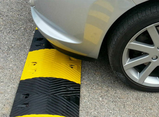 Doorado Medium Road Protector Ramp Yellow-Black With Width 5cm