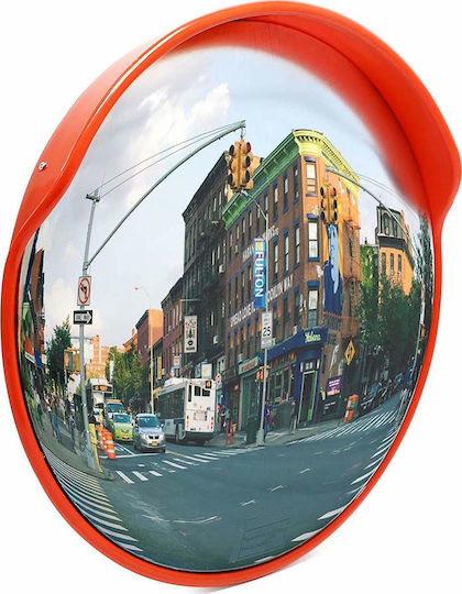 vidaXL Plastic Traffic Mirror Orange