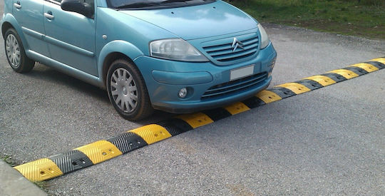 Doorado Medium Road Protector Ramp Yellow-Black With Width 5cm