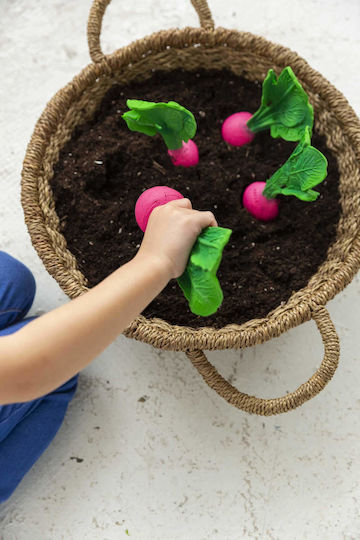 Oli&Carol Ramona the Radish Teething Ring Made of Rubber for 3 m+
