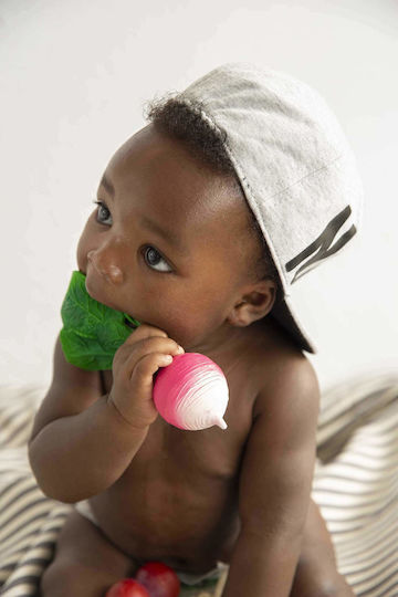 Oli&Carol Ramona the Radish Teething Ring Made of Rubber for 3 m+