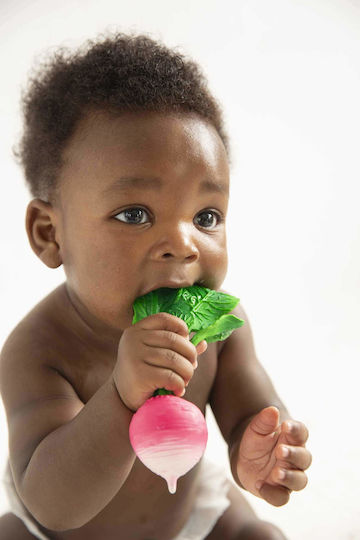 Oli&Carol Ramona the Radish Teething Ring Made of Rubber for 3 m+