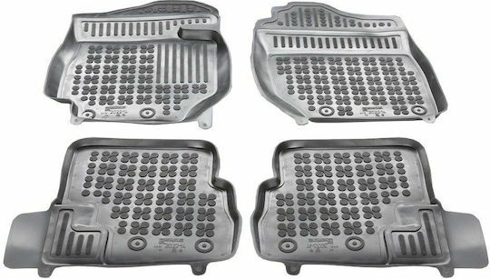 Rezaw Plast Set of Front and Rear Mats 4pcs Tray Type for Suzuki Jimny 2018+ Black
