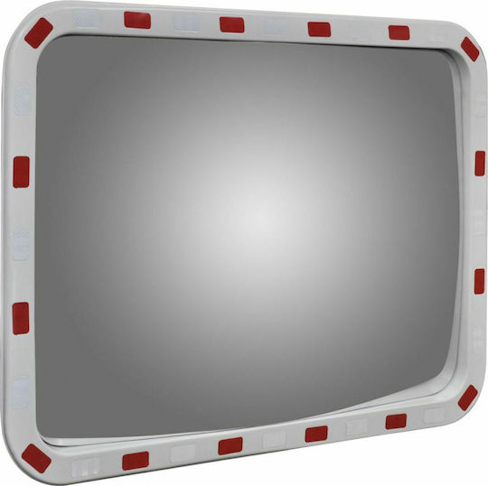 vidaXL Traffic Mirror 60cm Made of Plastic in White Colour