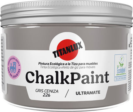 Titanlux Chalk Paint Chalk Colour of Chalk Gray 226 Gris Ceniza Ash Gray 150ml