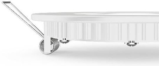 Aca Στρογγυλό Χωνευτό LED Panel 12W με Θερμό Λευκό Φως 3000K 17εκ.