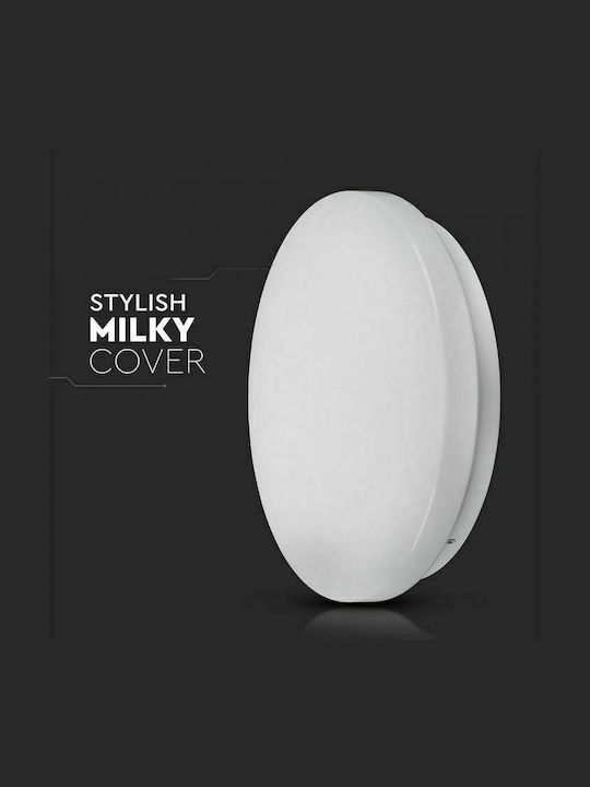 V-TAC Rotund În aer liber Panou LED Putere 36W cu Alb Cald Lumini 48x48cm.