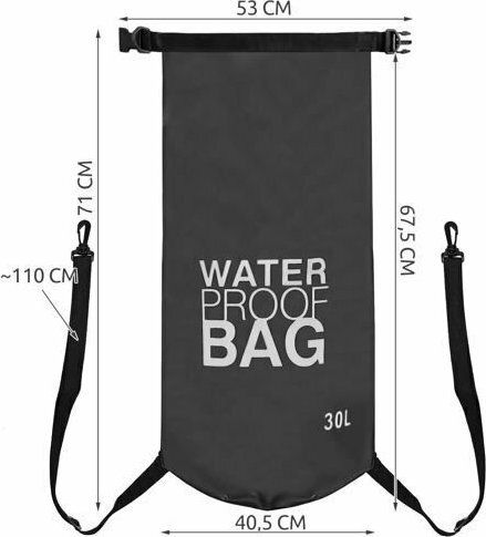 Trizand Waterproof Bag Shoulder Bag Black
