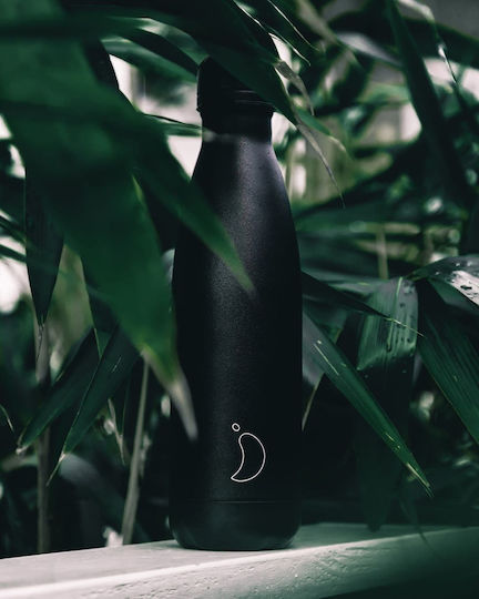 Chilly's Original All Matte Monochrome Sticlă Termos Oțel Inoxidabil Fără BPA 750ml Negru