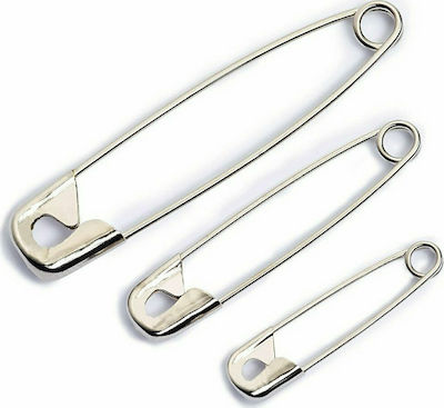 Prym Sewing Safety Pins Διάφορα Μεγέθη Ασημί (27/38/50χιλ) 18τμχ