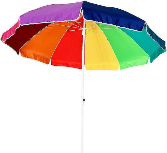Ankor Foldable Beach Umbrella 2.25m with Air Duct Multicolour