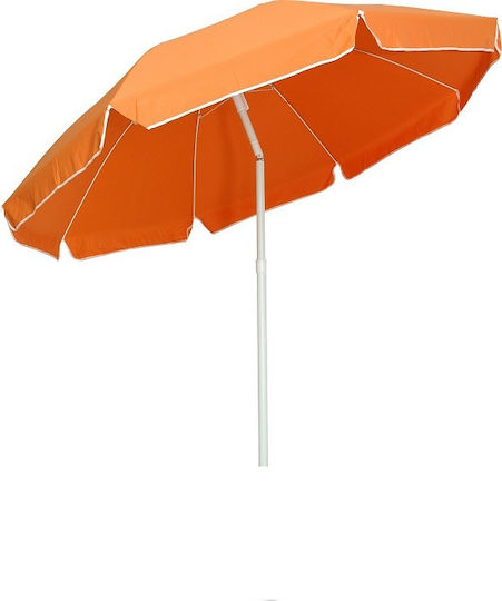 Campus Folding Beach Umbrella Diameter 2m with UV Protection and Air Duct Red