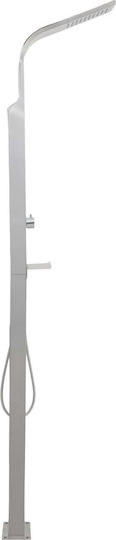 vidaXL Silver Pool Shower