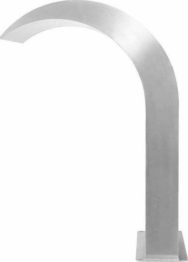vidaXL Pool Waterfall made of Stainless Steel 65x30x45cm Silver