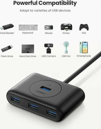 Ugreen Hub 4 Ports USB 3.0 with USB-A Connection