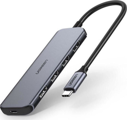 Ugreen CM219 Hub 5 Ports USB 3.0 with USB-C Connection Gray