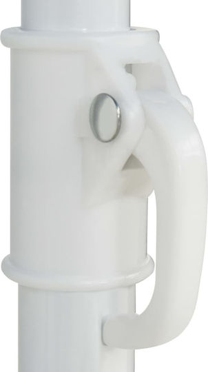 vidaXL Beach Umbrella Diameter 3m White