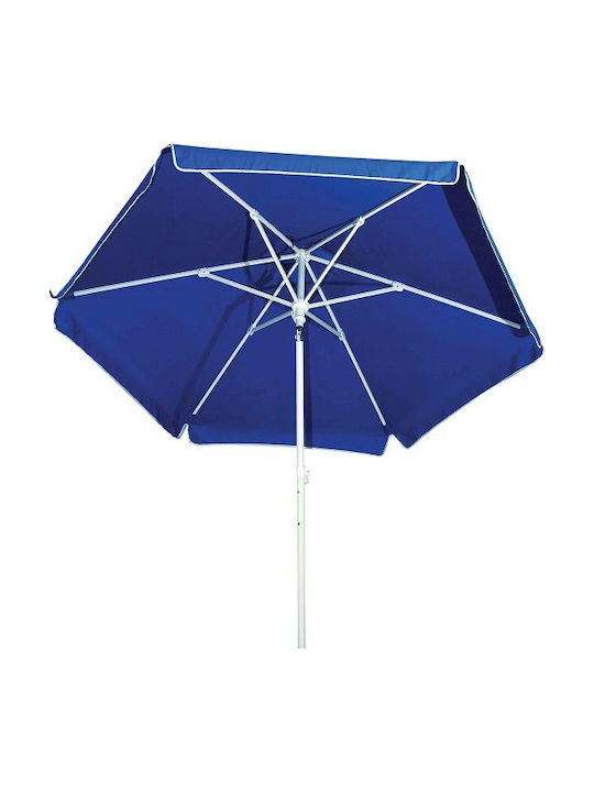 Floor Parasol Metal Orange with Base and Valance 2x2m
