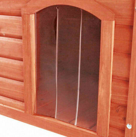 Trixie Natura Door Dog 24x36cm made of Plastic in Brown Color