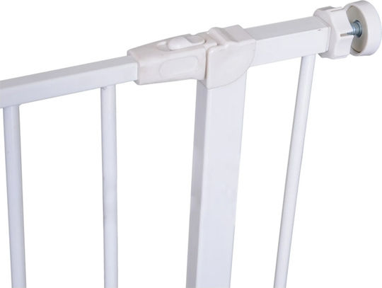 Pawhut Divider Dog Folding Protective Mesh for Pets 76x72-82cm. made of Metal in White Color 76 x x 76cm