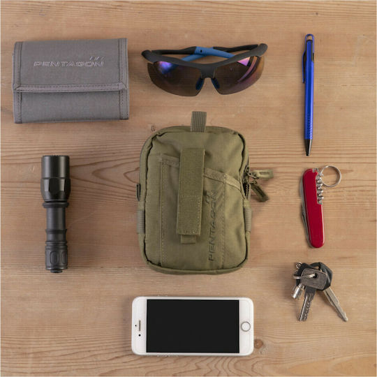 Pentagon Speedmin Military Pouch Belt made of Polyester Greek Variation Greek Lizard 0.8lt