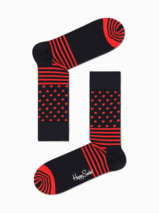 Happy Socks Valentine Women's Patterned Socks Black 2Pack