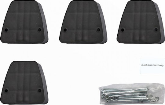 Menabo Car Roof Rack Spacers Plastic Support for Ski Racks White Bear 4/6 4pcs