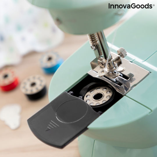 InnovaGoods Mini-Nähmaschine Sewny Grün