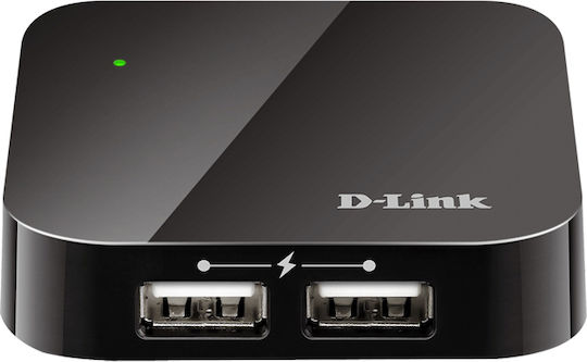 D-Link DUB-H4 Hub 4 Θυρών USB 2.0 με σύνδεση USB-A