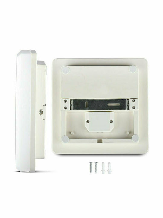 V-TAC Квадрат На открито LED Панел 15W с Студено бяло Светлина 6500К 20x20см.