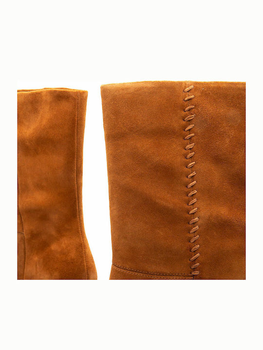 Anatomic Suede High Heel Women's Boots Karamo Tan