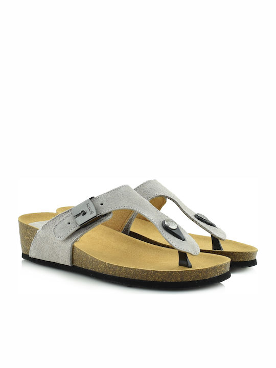 Gandia 2.0 - Bioprint Women's Flat Sandals Anatomic in Gray Color