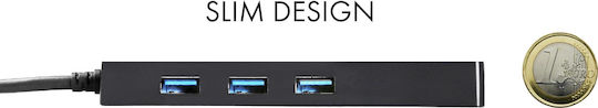 i-tec Hub USB 3 Porturi USB 3.0 cu Conectare USB-A Ethernet