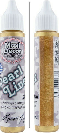 Maxi Decor Химикал Глитър Златист 28мл