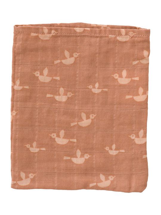 Fresk Birds Подложки от Муселин Кафяв 12x16см. 3бр