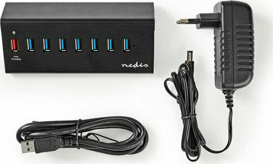Nedis Hub 8 Θυρών USB 3.0 με σύνδεση USB-A