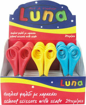 Luna Kinder Schere 13cm mit Metallisch Klinge