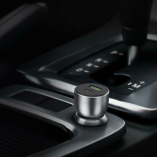 Ugreen CD213 Auto-Ladegerät 3A Schnellladung mit einem Anschluss: 1xUSB Gray Farbe