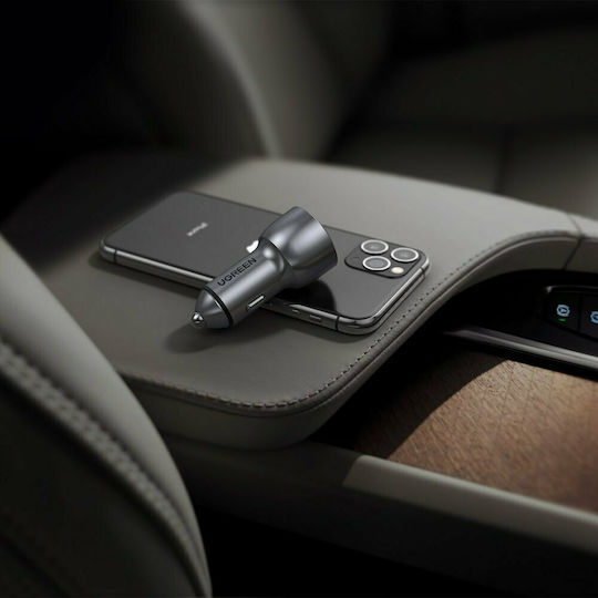 Ugreen CD213 Auto-Ladegerät 3A Schnellladung mit einem Anschluss: 1xUSB Gray Farbe