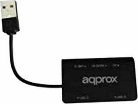 Approx HT8B USB-Hub Mit 3 USB 2.0 Anschlüssen Mit USB-A Anschluss