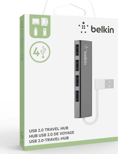 Belkin Hub 4 Θυρών USB 2.0 με σύνδεση USB-A