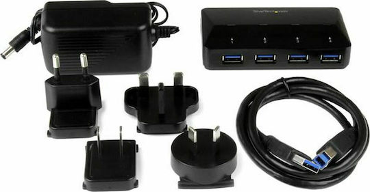 StarTech 4 Port USB 3.0 Hub with USB-A Connection Ethernet