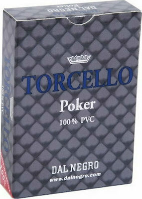 Dal Negro Torcello Spielkarten für Poker Blau