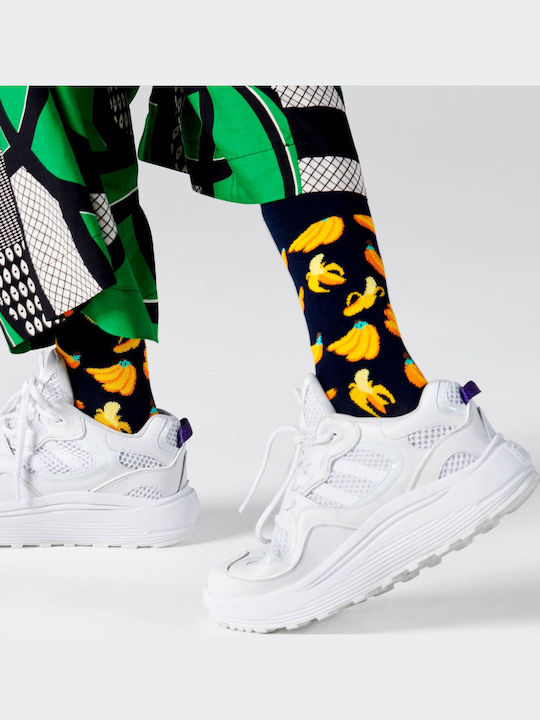 Happy Socks Banana Ανδρικές Κάλτσες με Σχέδια Πολύχρωμες