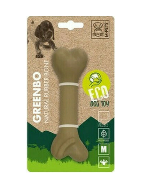 M-Pets Greenbo Natural Παιχνίδι Κόκκαλο Σκύλου από Καουτσούκ 11.5εκ. Καφέ